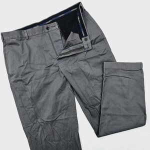 Brooks Brothers Mens 38W 32L Clark Advantage Chino Pants Gray Preppy Ivy